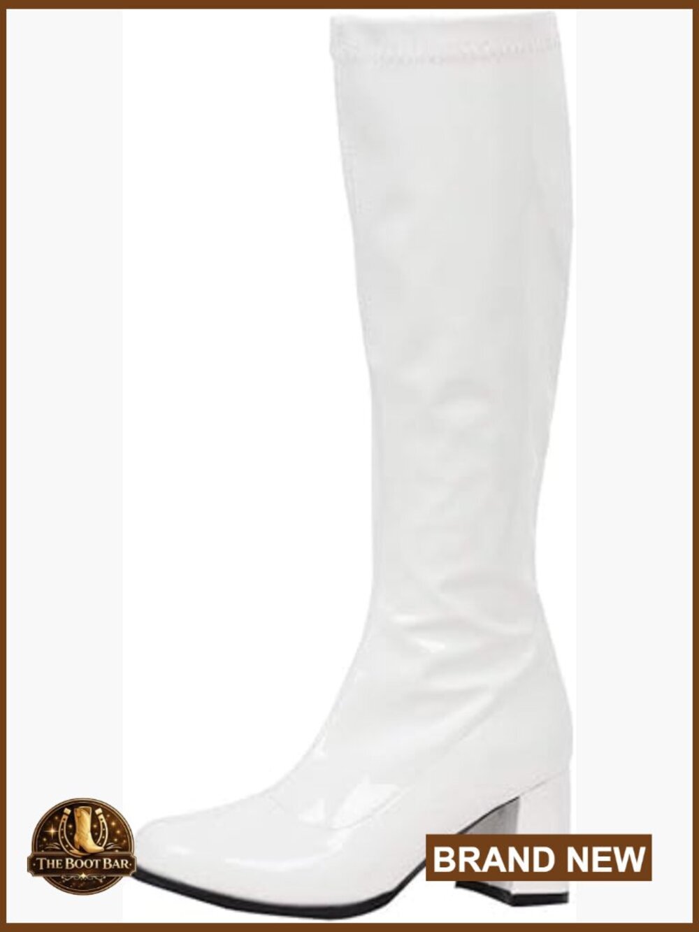 Knee High Zipper Boots for Women, PU Leather Party Dance Shoes